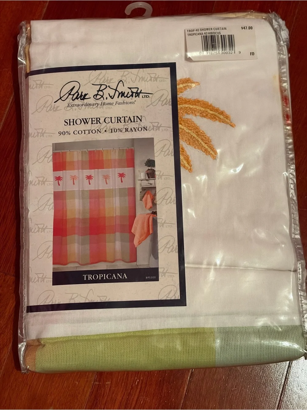 Pine B. Smith Tropicana Multicolor Cotton Blend Shower Curtain